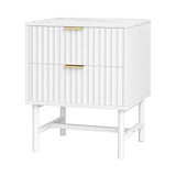 Lynwood 2 Drawer Bedside Table, White