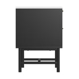 Artiss Bedside Table with 2 Drawers in Black — Allure Home Collections