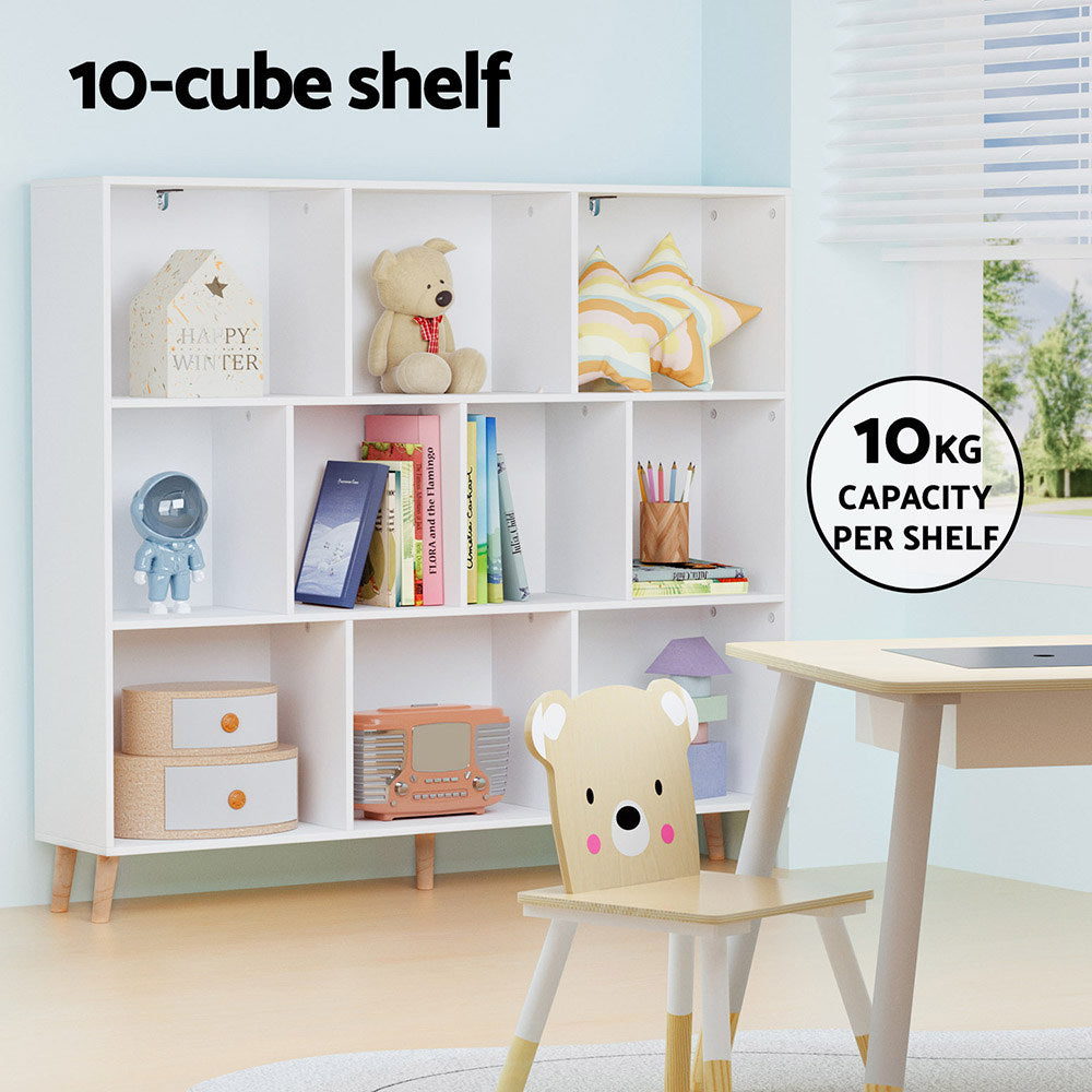Artiss CORA White 3-Tier Bookshelf