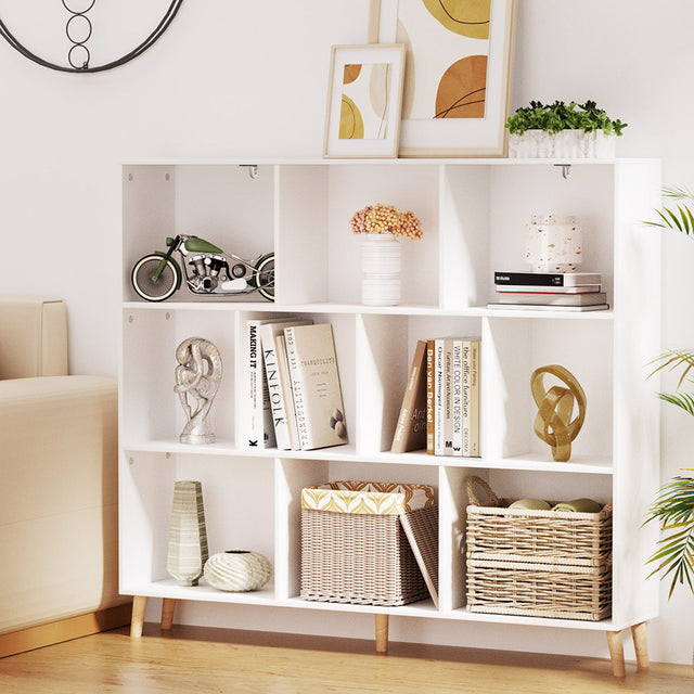 Artiss CORA White 3-Tier Bookshelf