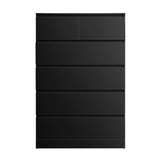 Bowral 6 Drawer Tallboy, Black view 3