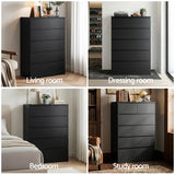 Bowral 6 Drawer Tallboy, Black view 8