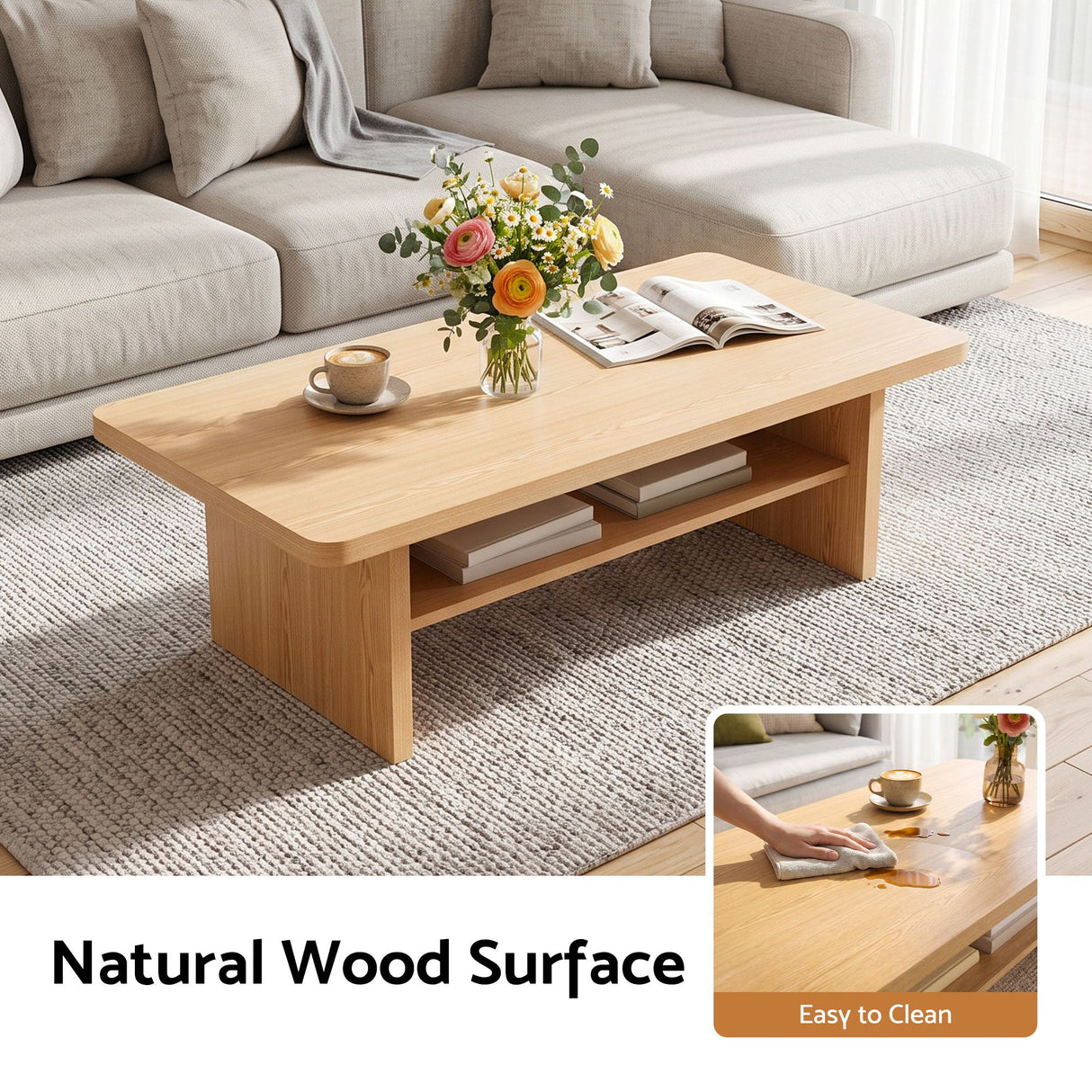 Seville Coffee Table, Pine