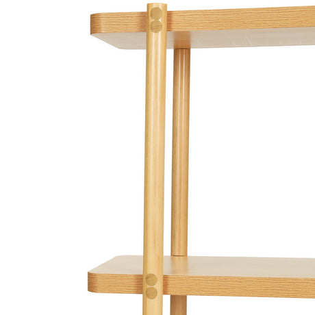 Artiss SERA 92cm 2-Tier Pine Console Table — Wood Grain Finish — Allure Home Collections