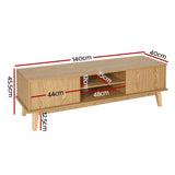 Artiss Adwen 140cm Modern TV Cabinet with Storage Shelves — Allure Home Collections