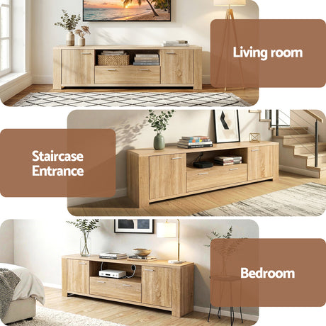 Stanley 180cm TV Unit, Pine