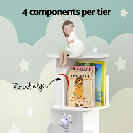 Payneham 4 Tier Display Shelf, White
