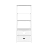Artiss Modern White Bookshelf with Drawers