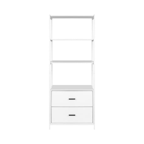 Artiss Modern White Bookshelf with Drawers
