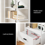 Artiss Modern White Bookshelf with Drawers