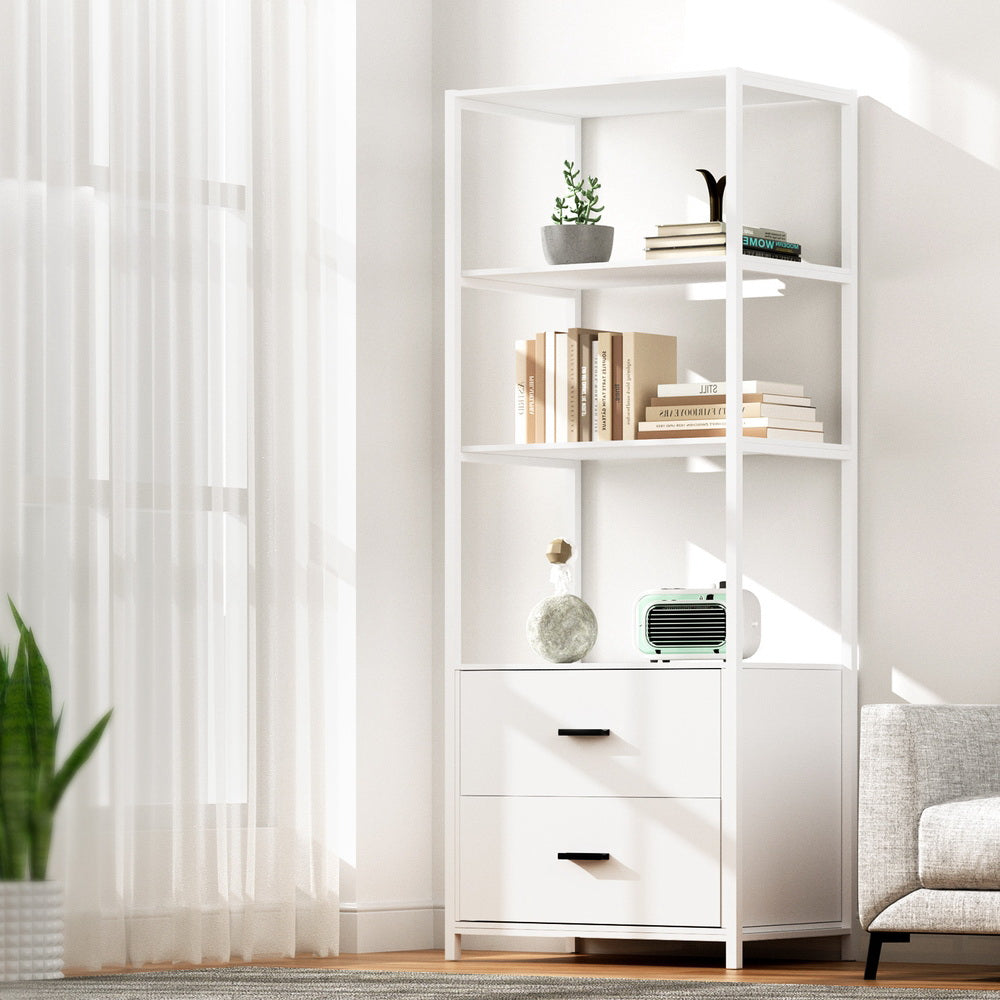 Brompton 3 Tier Display Shelf, White