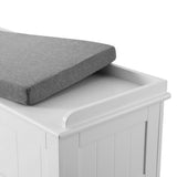Artiss 140cm Fluted Storage Ottoman Blanket Box Grey — Allure Home Collections