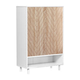 Artiss 6-Tier 24-Pair White Shoe Rack Cabinet — Particle Board, Paper Veneer — Allure Home Collections