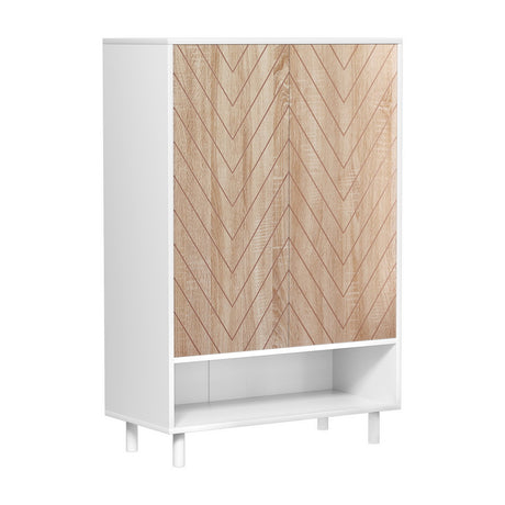Artiss 6-Tier 24-Pair White Shoe Rack Cabinet — Particle Board, Paper Veneer — Allure Home Collections