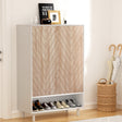 Artiss 6-Tier 24-Pair White Shoe Rack Cabinet — Particle Board, Paper Veneer — Allure Home Collections