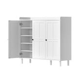 Great Western 8 Tier Shoe Cabinet, White image 2
