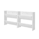 2-Tier Wall-Mounted Shoe Rack for Organized Entryway