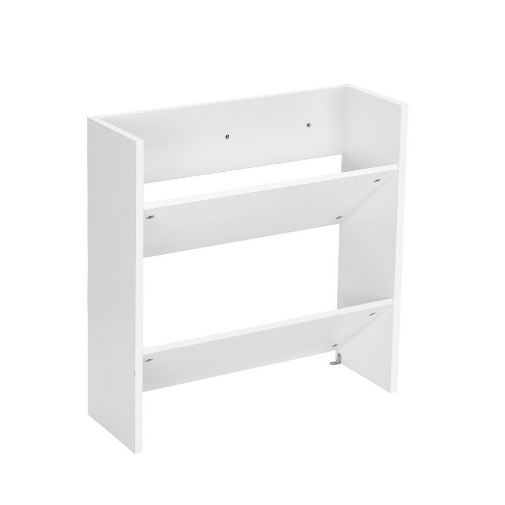 2-Tier Wall-Mounted Shoe Rack for Organized Entryway