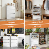 Barkly 6 Tier Shoe Cabinet, White image 7