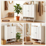Dundonnell 6 Tier Shoe Cabinet, White