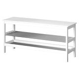 Artiss KUBOTA 2-Tier Bamboo Shoe Storage Bench — 10 Pairs, Round Legs — Allure Home Collections
