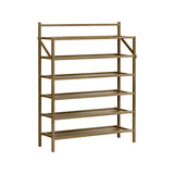 Artiss EVE 6-Tier Bamboo Shoe Rack — 18 Pairs, Foldable — Allure Home Collections