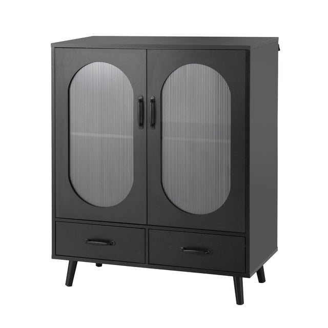 Morgan 2 Door Buffet Sideboard, Black