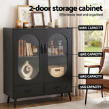 Morgan 2 Door Buffet Sideboard, Black