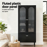Ramco 2 Door 2 Drawer Buffet Sideboard, Black 2pcs