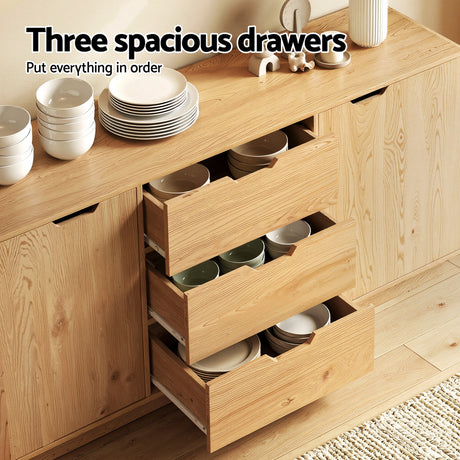 Blanchetown 2 Door Buffet Sideboard, Oak