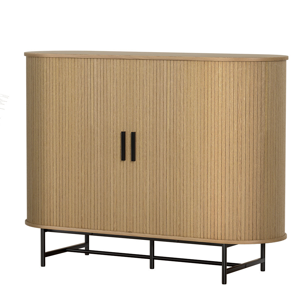 Artiss PIIA Oak Buffet Sideboard Cabinet with Sliding Doors — Traditional Meets Modern — Allure Home Collections