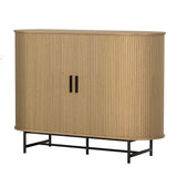 Artiss PIIA Oak Buffet Sideboard Cabinet with Sliding Doors — Traditional Meets Modern — Allure Home Collections