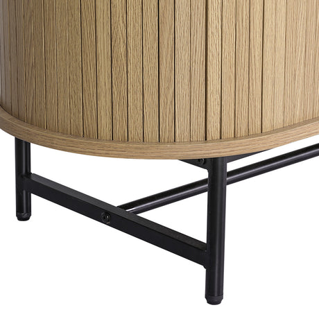 Artiss PIIA Oak Buffet Sideboard Cabinet with Sliding Doors — Traditional Meets Modern — Allure Home Collections