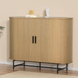 Artiss PIIA Oak Buffet Sideboard Cabinet with Sliding Doors — Traditional Meets Modern — Allure Home Collections