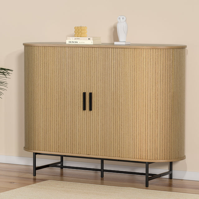 Artiss PIIA Oak Buffet Sideboard Cabinet with Sliding Doors — Traditional Meets Modern — Allure Home Collections
