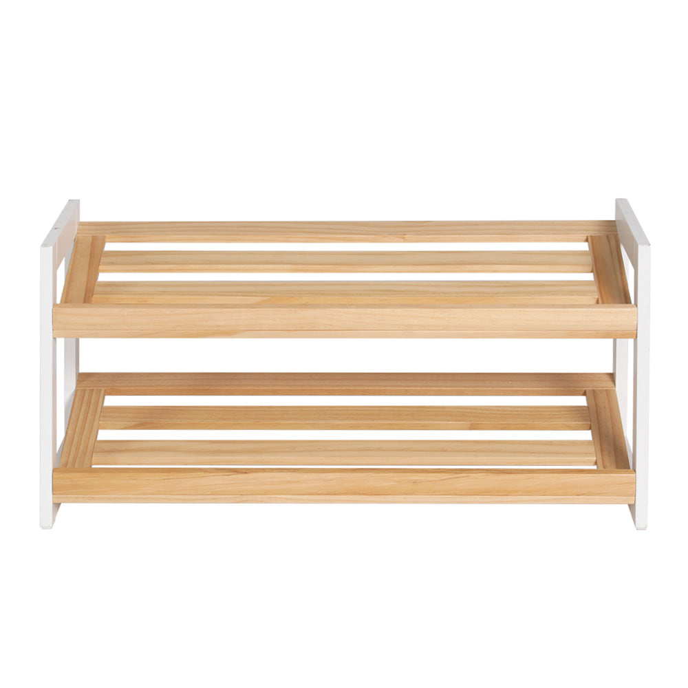 Elegant 2-Tier Shoe Rack for Stylish Storage