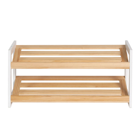 Elegant 2-Tier Shoe Rack for Stylish Storage