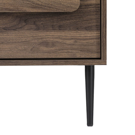 Artiss Bedside Table Nightstand with 2 Drawers in Walnut — Allure Home Collections