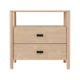 Artiss Bedside Table Nightstand with 2 Drawers and Open Shelf in Pine — Allure Home Collections
