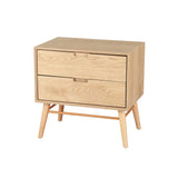 Artiss GINO Bedside Table with Drawers in Oak — Allure Home Collections