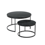 Artiss Marble Effect Nesting Coffee Table Set