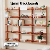 Artiss Capiz Floating Bookshelf - Oak