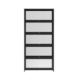 Hawthorn 5 Tier Display Shelf, Black