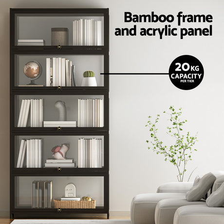 Hawthorn 5 Tier Display Shelf, Black