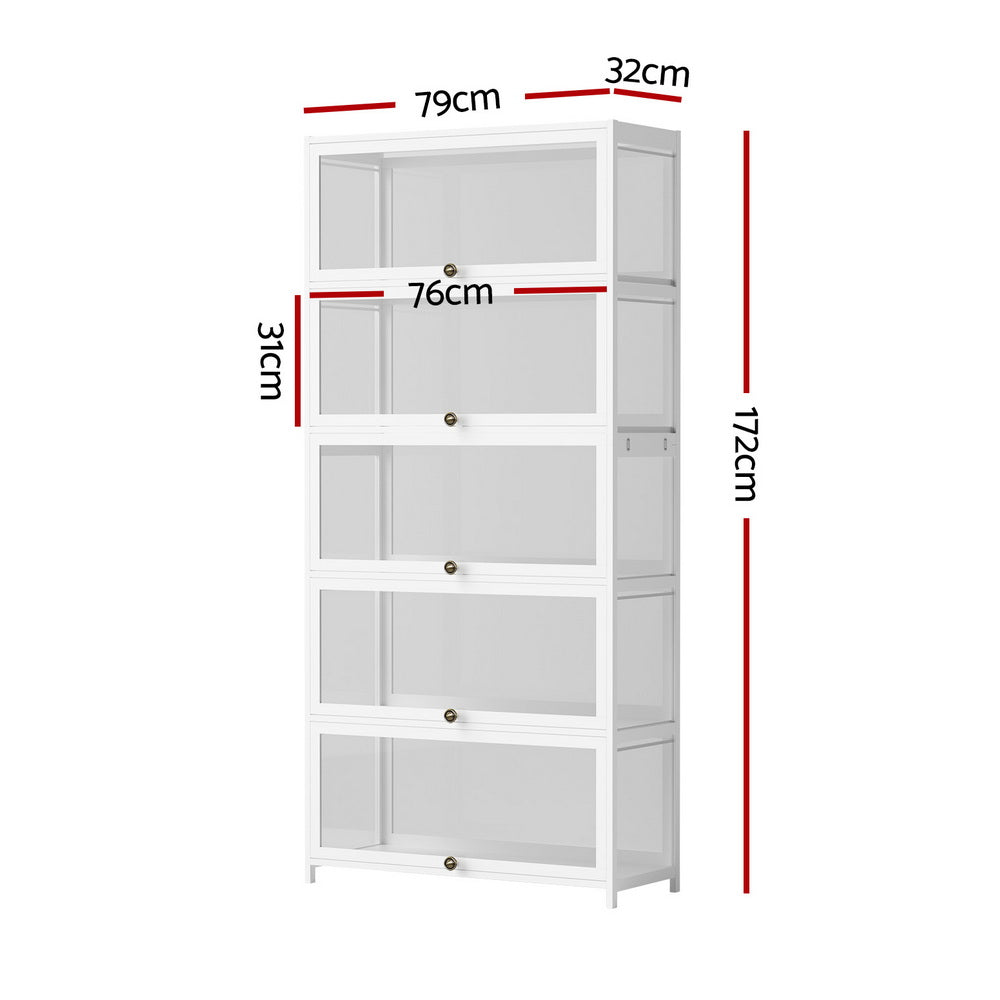 Hawthorn 5 Tier Display Shelf, White
