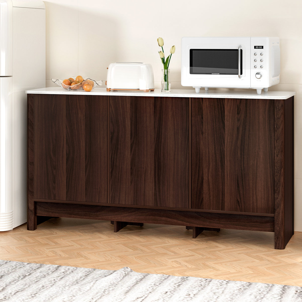 Artiss Marble-Style Buffet Sideboard Cabinet