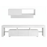 Derby 189cm TV Unit and Coffee Table Set, White