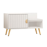 Artiss 6-Pair White Shoe Rack Cabinet Bench — Padded Seat, Compact — Allure Home Collections