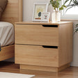 Artiss Bedside Table with 2 Drawers Nightstand in Pine — Allure Home Collections