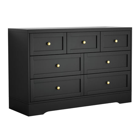 Renwick 7 Drawer Chest of Drawers, Black
